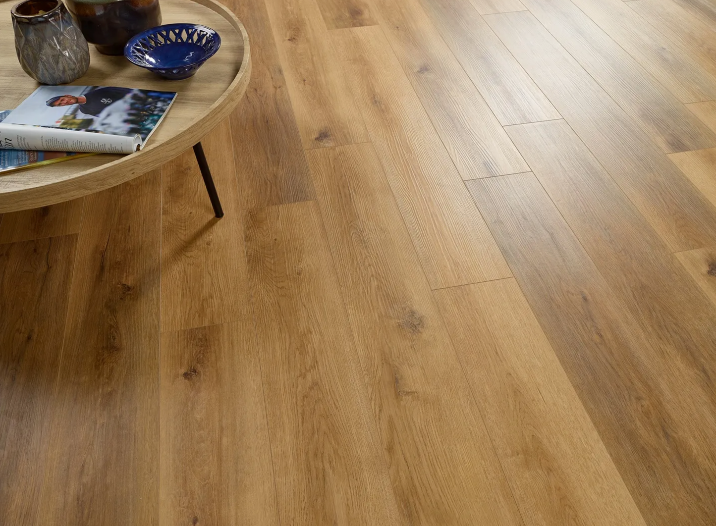 Warm Oak 5mm Straight Plank Waterproof Click Vinyl